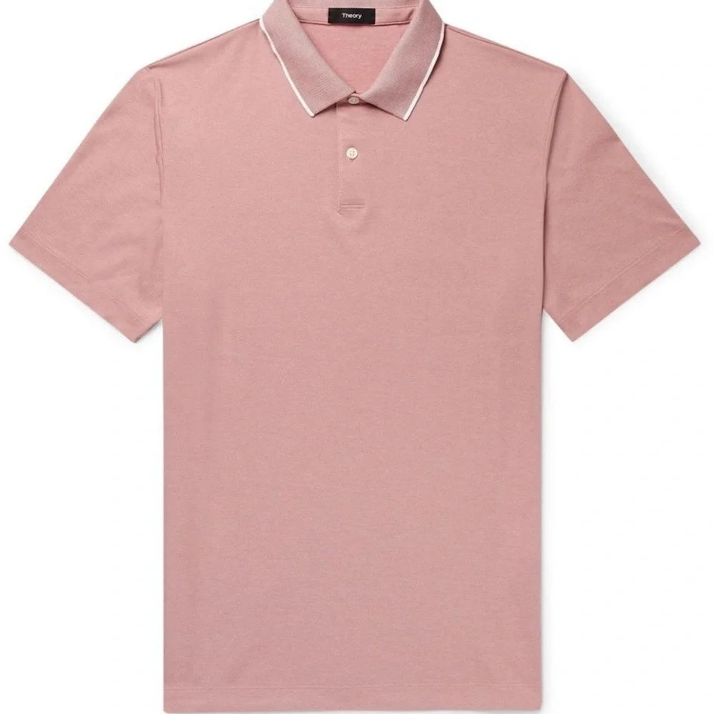 ❣️Theory Men’s Cotton-Blend Piqué Polo T-Shirt Size XXL - Picture 2 of 6